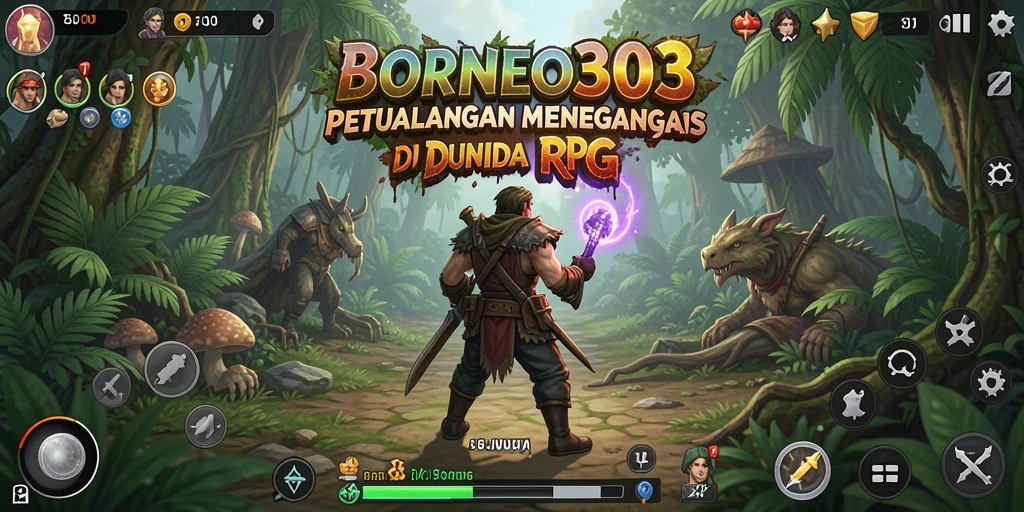 Tampilan gameplay epik dari BORNEO303 di dunia RPG yang menawan.