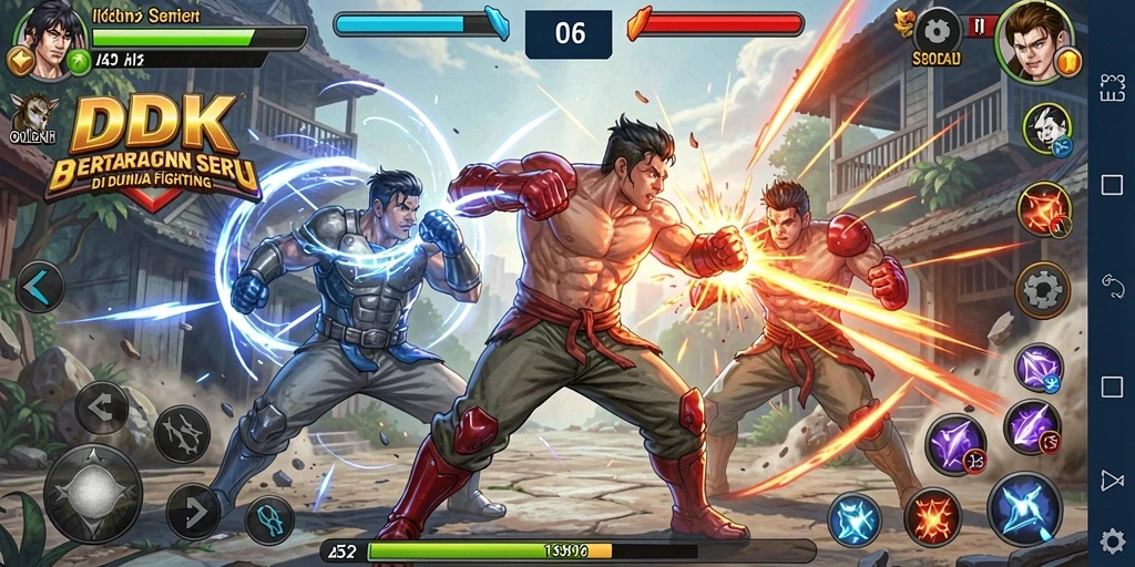 Tampilan gameplay DKK yang penuh aksi dan pertarungan mendebarkan.