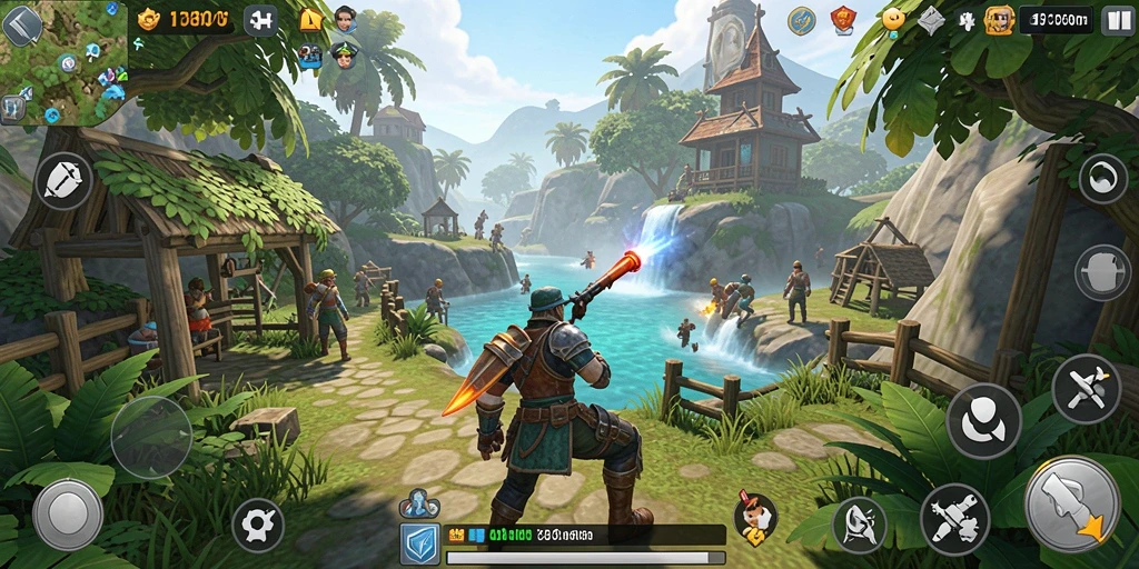Tampilan gameplay seru dan penuh warna dalam HO3 yang menghibur.