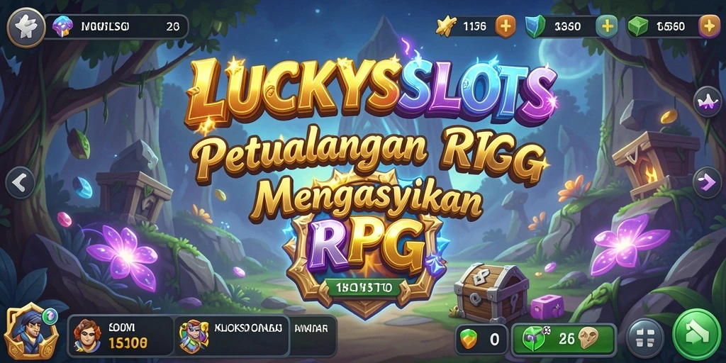 Screenshot gameplay menunjukkan karakter dan slot yang memukau.