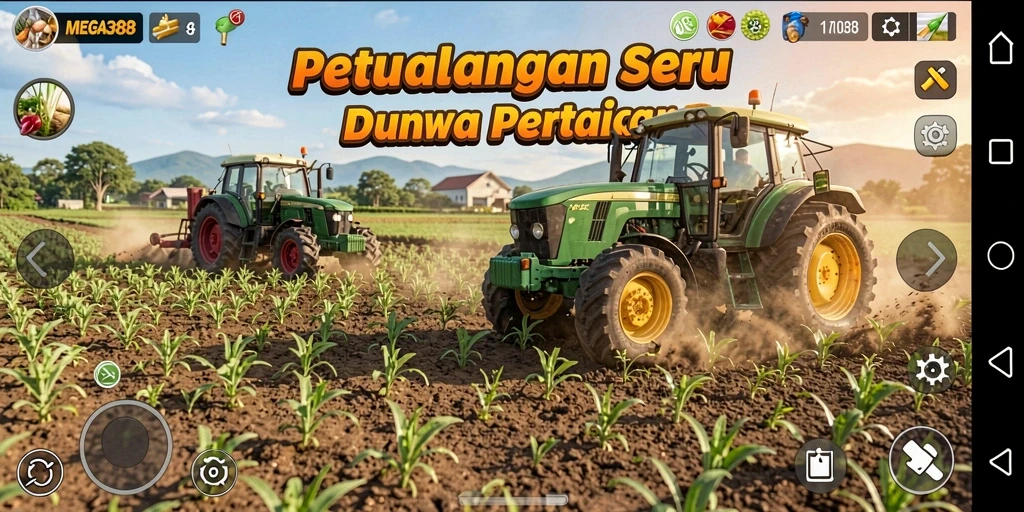 Gameplay seru di MEGA388 dengan elemen pertanian.