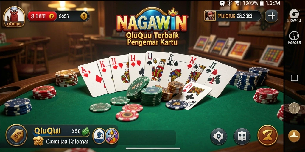 Screenshot gameplay QiuQiu NAGAWIN yang seru dan mengasyikkan.