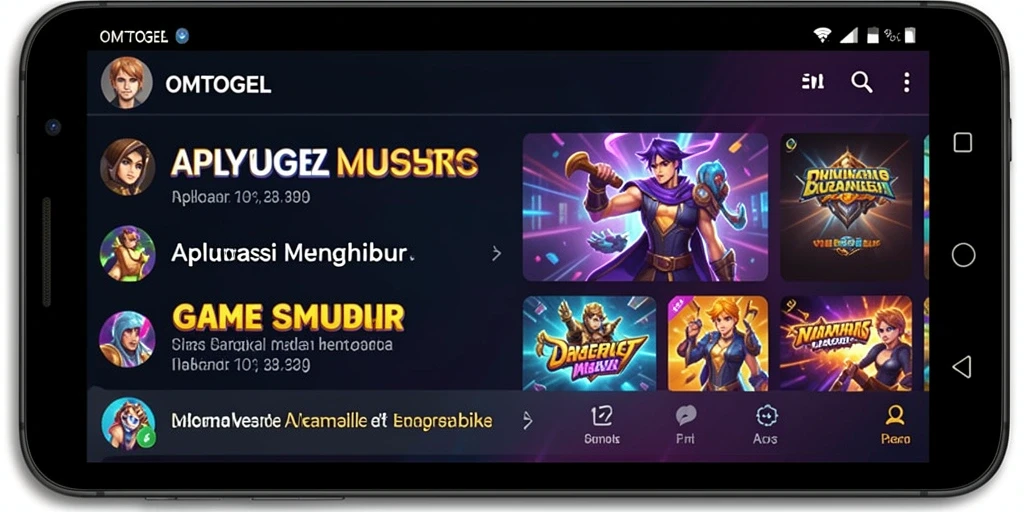 Screenshot OMTOGEL menampilkan antarmuka gameplay musik yang menarik dan interaktif.