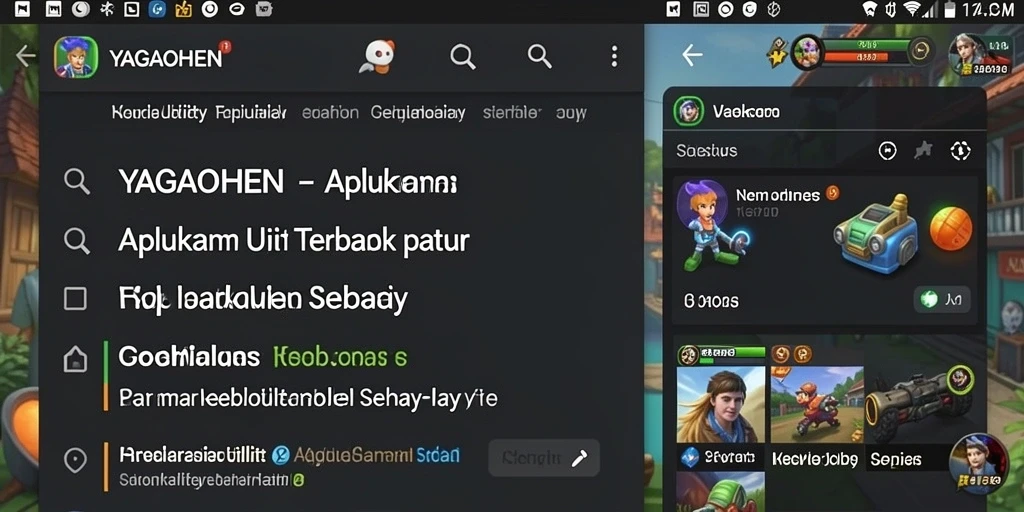 Tampilan utama YAGAOHEN dengan berbagai fitur utility yang bermanfaat.